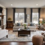 A tidy living room with a couch set.