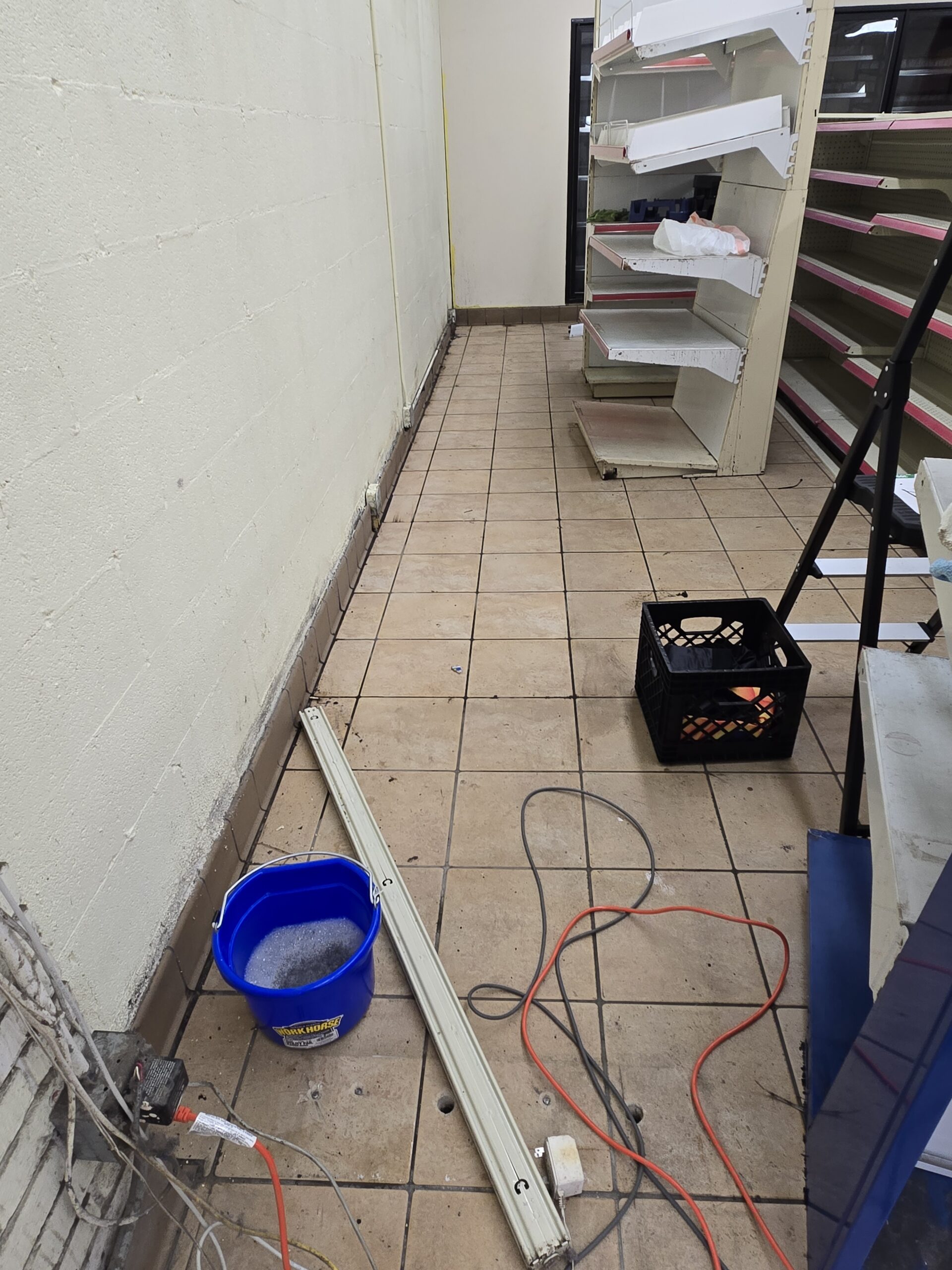 Dirty Floors Cleaned by Steamer - After