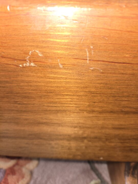 Scratch restoration - Before