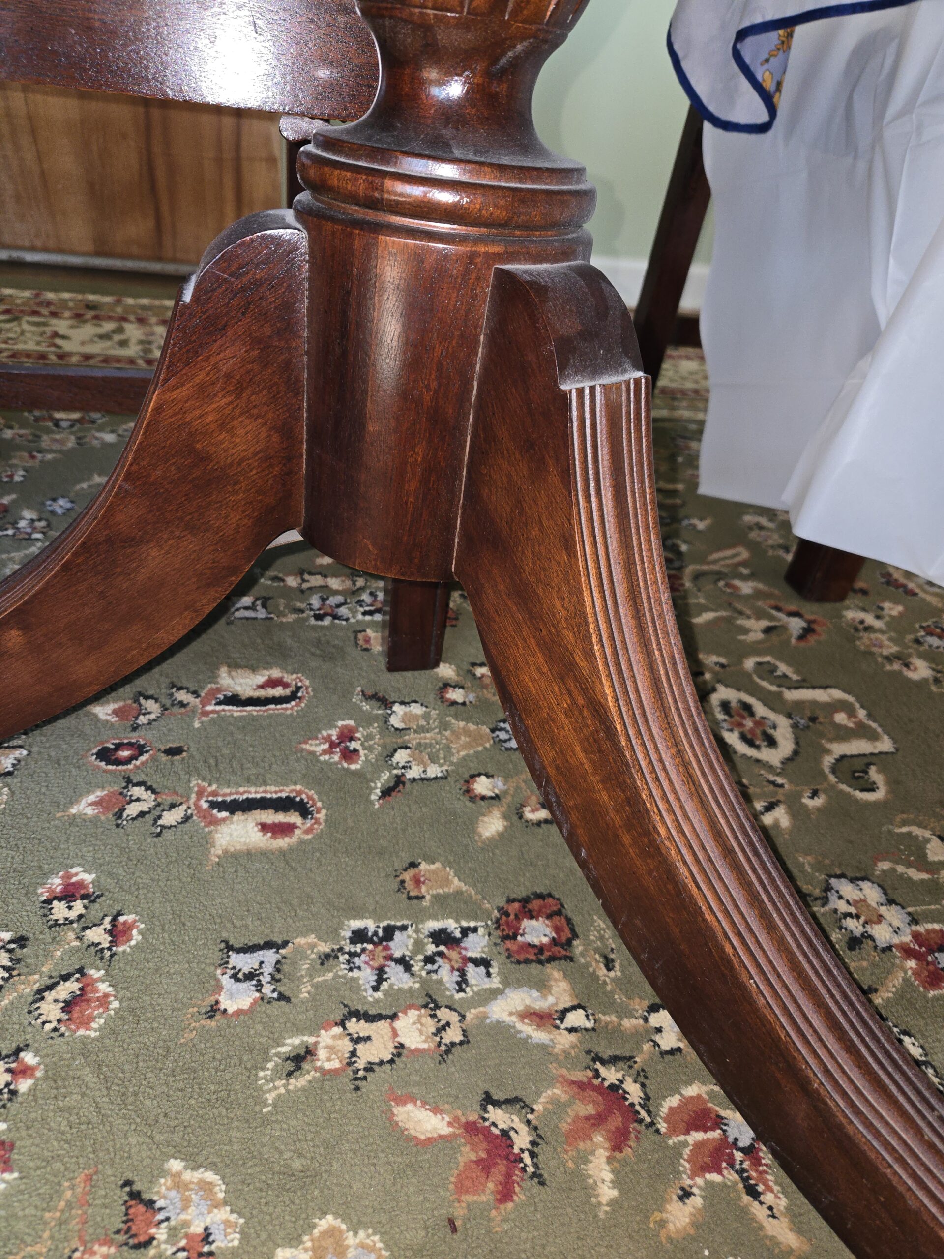 Under the table dusting  - Before