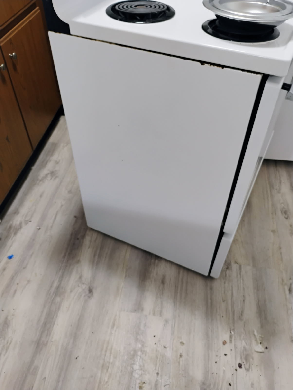 Ancient Grime on Stove, removed. - After