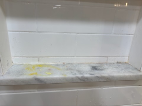 Stone Tub Shelf - Before