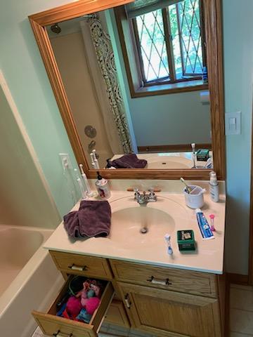 Bathroom #2 Vanity - Before