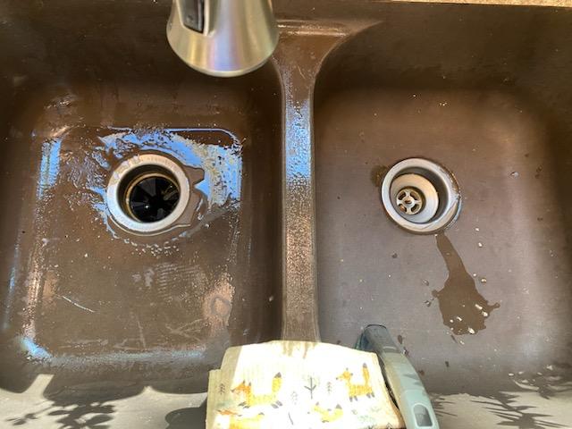 Kitchen Sink Gunk removal - Before
