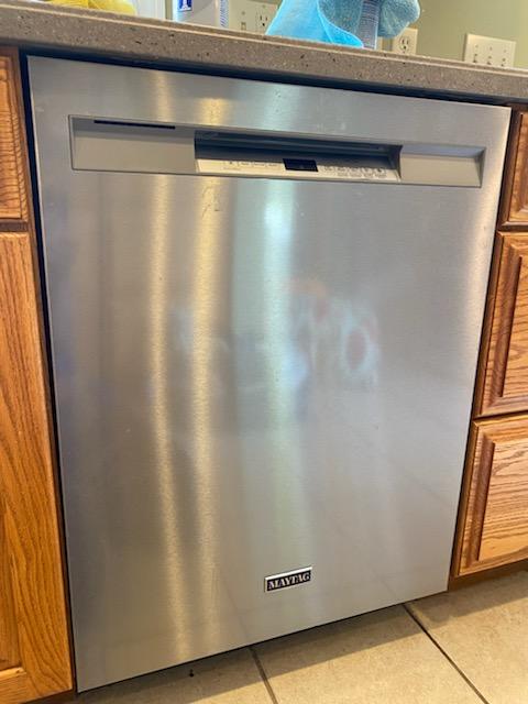 Kitchen Stainless Steel Dish Washer - Before