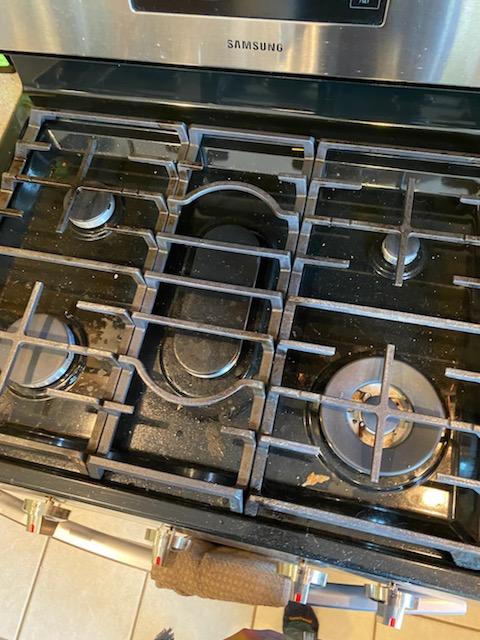 Kitchen Gas stove top - Before