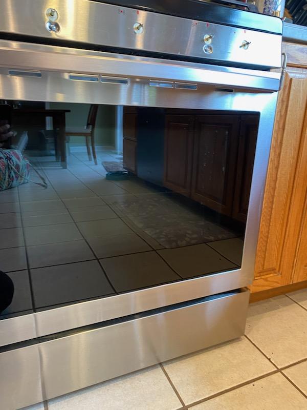 Kitchen stove front - After