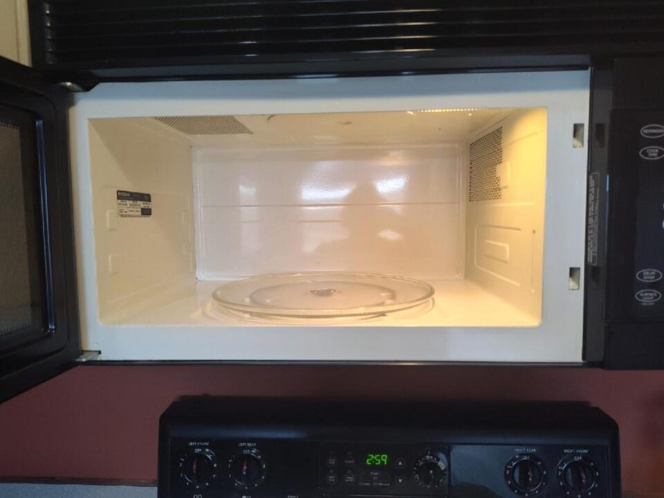 Inside Microwave - After