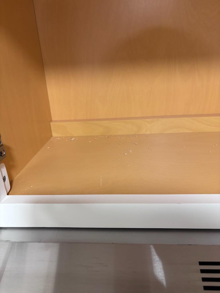 Inside Cabinets - Before