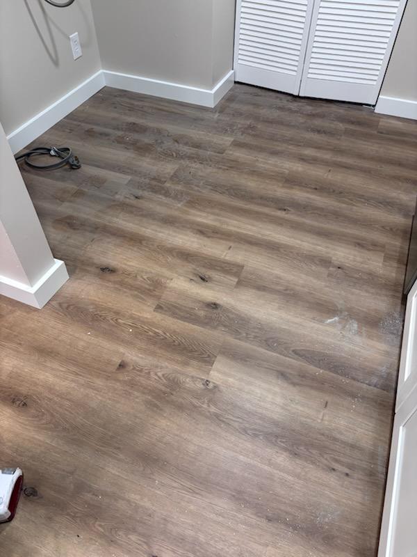 Laundry Room Floor - Before