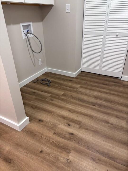 Laundry Room Floor - After