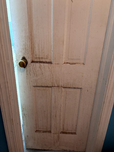 Dirty Bedroom Door
